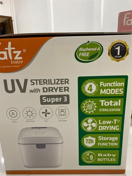 MÁY TIỆT TRÙNG SẤY KHÔ BẰNG TIA UV FATZ BABY SUPER 3 FB4715TN