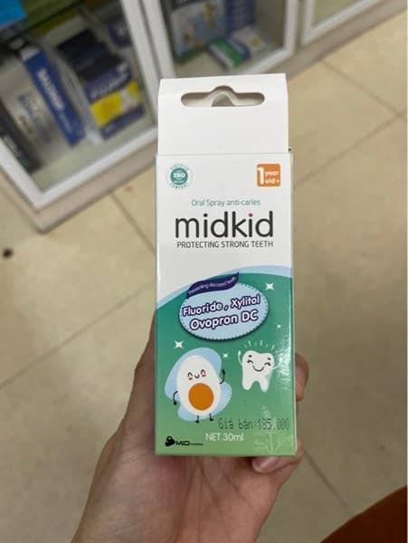 Xịt Chống Sâu Răng Nho Midkid 30ml