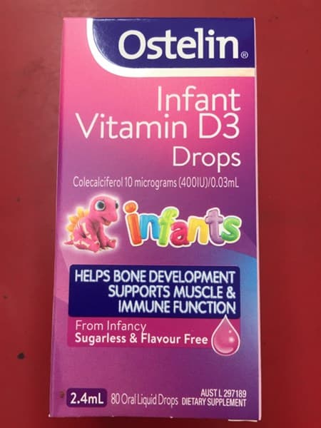Vitamin D-Ostelin 0-12m 2.4ml