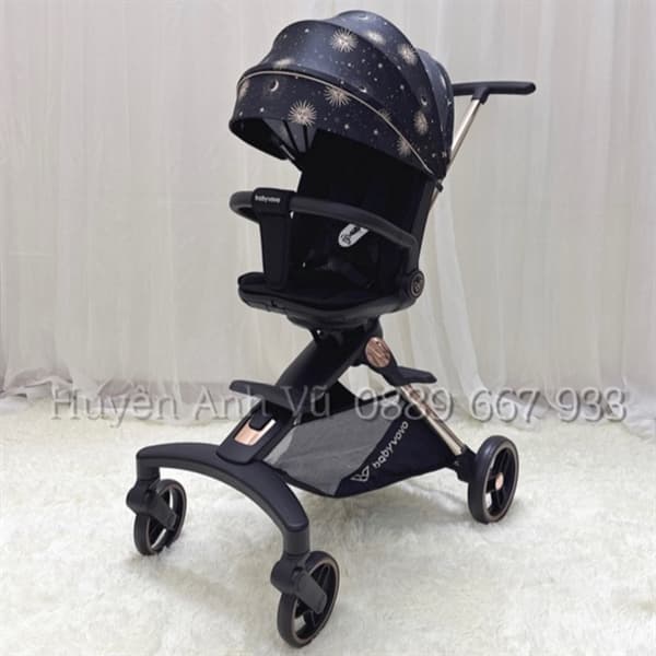 Xe đẩy gấp gọn Baby VoVo V9 (Đen)