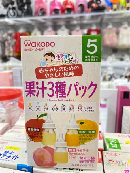 Trà wakodo hoa quả tổng hợp 5m (3 vị)