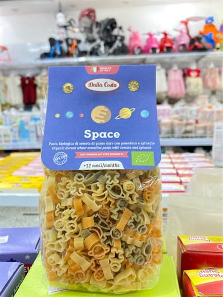 Nui rau củ hữu cơ hình Space Dalla Costa (200g)