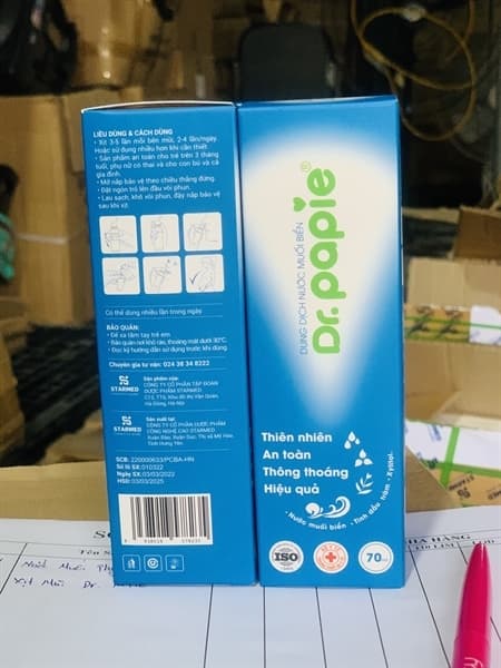 DUNG DỊCH XỊT MŨI NƯỚC MUỐI BIỂN DR. PAPIE