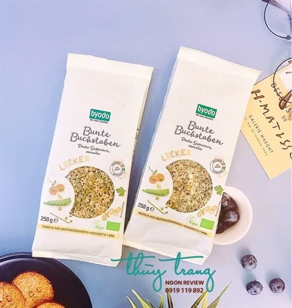 NUI RAU CỦ HỮU CƠ CHO BÉ BYODO HÌNH CHỮ 250G