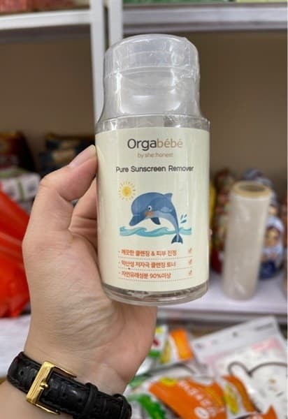 ORGABEBE DUNG DỊCH TẨY TRANG KEM CHỐNG NẮNG CHO BÉ