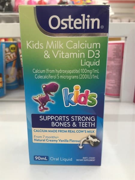 Vitamin D & Milk Calcium Ostelin 90ml