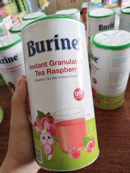 Trà cốm hoa quả Burine mâm xôi 200g