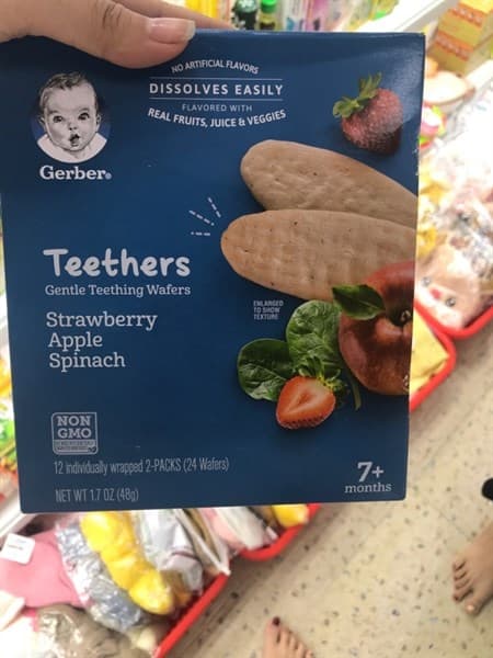 Bánh Gạo Gerber Organic 48g - Dâu, táo, cải (XD)