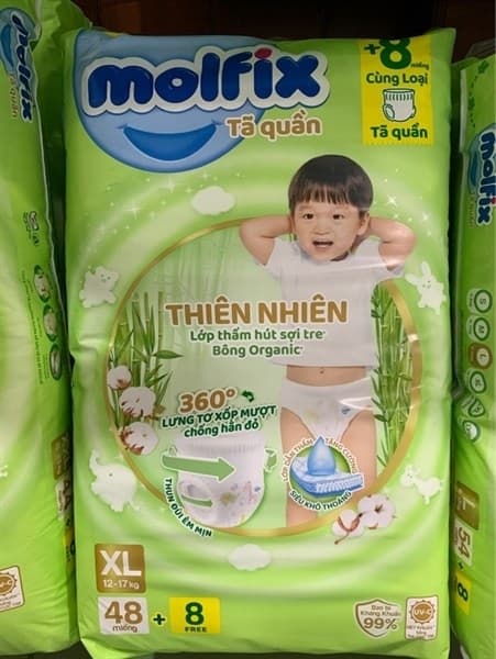 Tã quần Molfix XL48+8