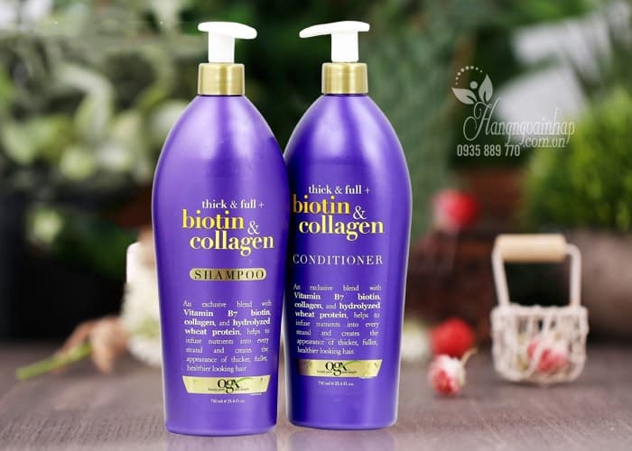 HMP Set dầu gội xả BIOTIN COLLAGEN 750ml