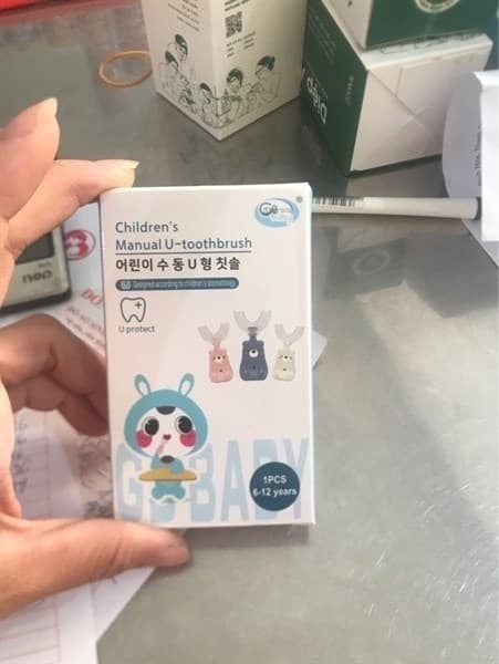 BÀN CHẢI ĐÁNH RĂNG TRẺ EM SILICON HÌNH CHỮ U GB-BABY