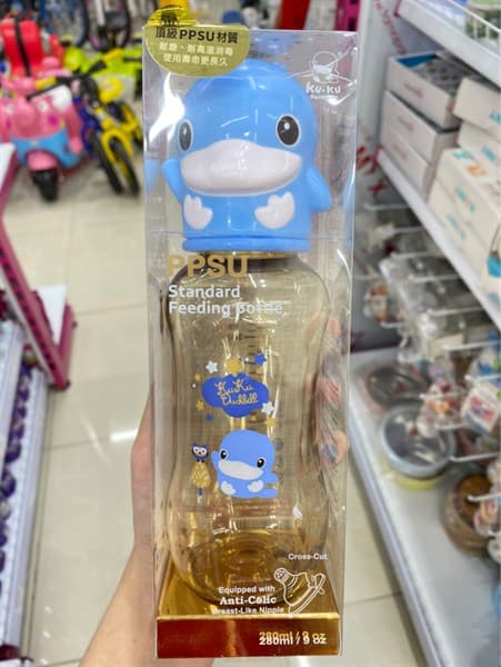 Bình Sữa KuKu Cổ Thường Nhựa PPSU 280ml ( KU5861 )