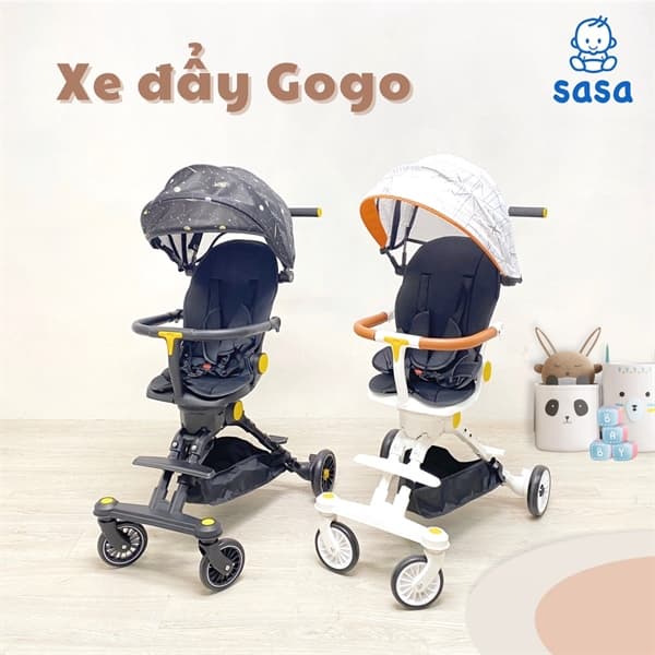 SS Xe đẩy có mái Gogo - Đen (Sasa 87)