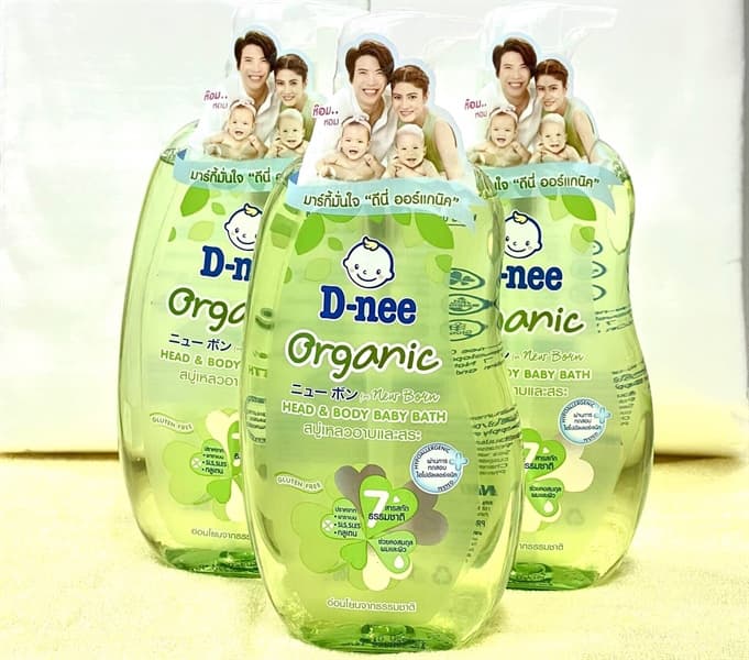 Sữa Tắm Dnee Chai Trong 380ml - Xanh lá