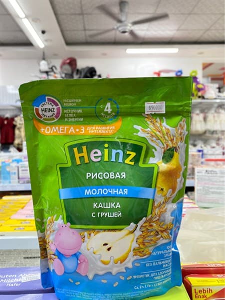 Bột ăn dặm Heinz - Lê, Sữa ( 170g) (Nga)