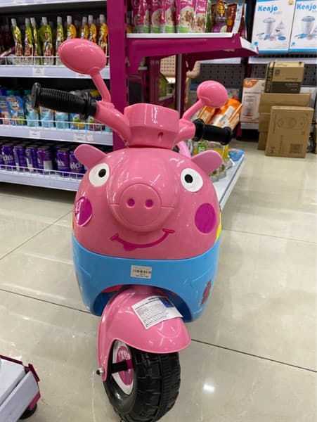 Xe Máy Heo Peppa KL 6588-2= 5 XANH + 5 HỒNG