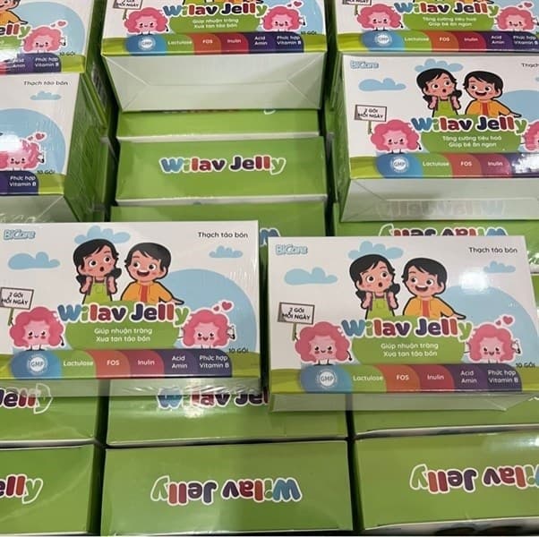 THẠCH TĂNG CƯỜNG TIÊU HOÁ CHỐNG TÁO BÓN BICARE WILAV JELLY 10 GÓI 1Y+