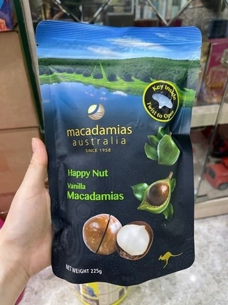 Hạt Maccadamias Vanilla Úc - 225g