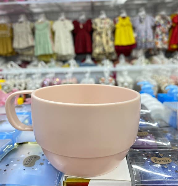 Cốc nước thấp Amori 350ml - Hồng nhạt