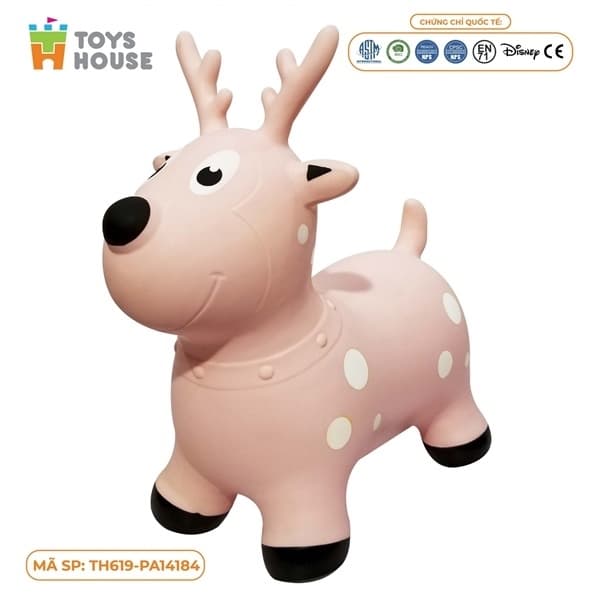 THÚ NHÚN HÌNH TUẦN LỘC MÀU HỒNG
