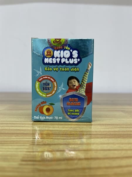 Yến Kids Nest plus Total Protect đào (lọ)