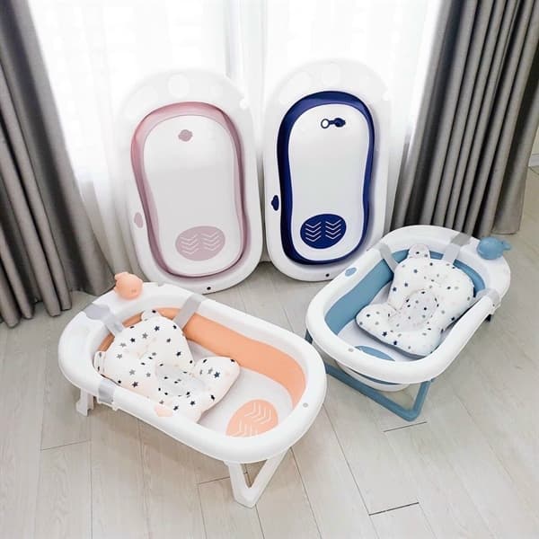 Chậu tắm gấp gọn kèm phao Holla-0363