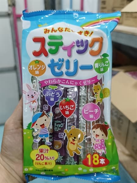 Thạch que Ribon vị trái cây 245g