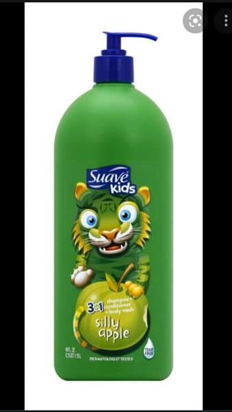 Dầu tắm + gội + xả Suave Kids 3in1 - Silly Apple, 1.18L