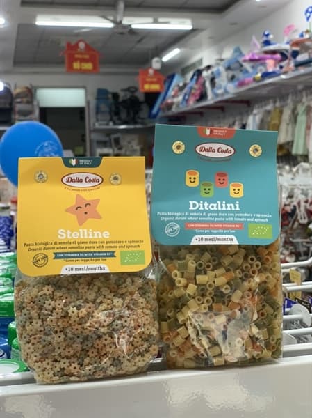 Nui ống ngắn rau củ hữu cơ Dalla Costa (200g)