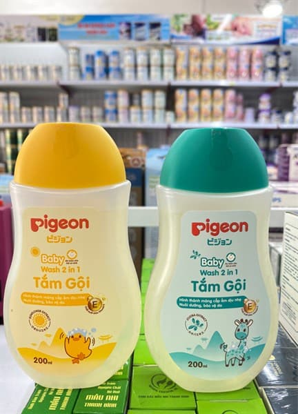 Tắm - gội 200ml xanh (Pigeon)