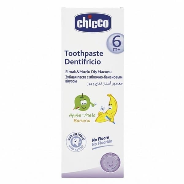 Kem đánh răng Chicco (táo chuối) (6m+) (50ml)