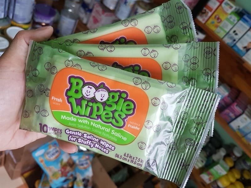 KHĂN LAU MŨI VÔ TRÙNG 10 TỜ BOOGIE WIPES