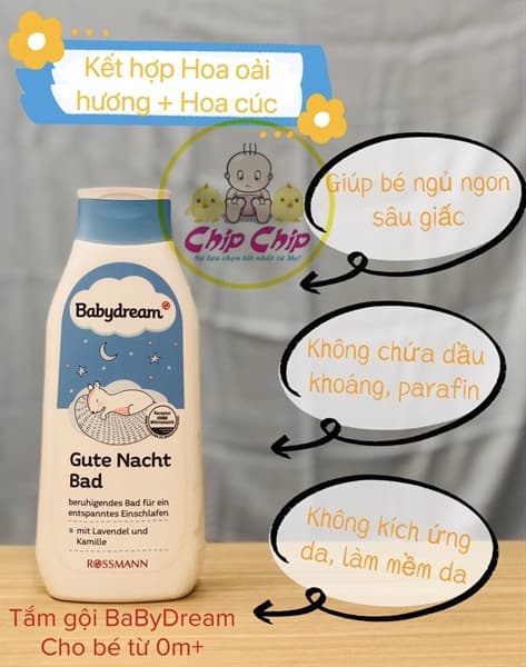 Sữa tắm gội Babydream 500ml