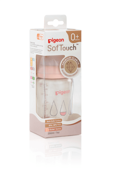 BÌNH SỮA PIGEON T-ESTER PLUS – GIỌT SƯƠNG 200ML