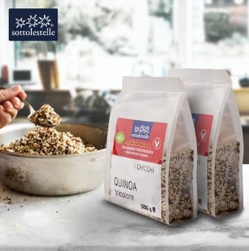 Hạt diêm mạch HH ba màu hữu cơ 250g Sottolestelle