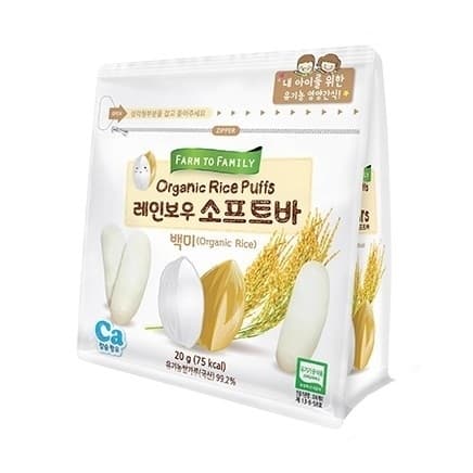 BÁNH GẠO FARM TO FAMILY HÀN QUỐC BỔ SUNG CANXI VỊ GẠO DẠNG THANH – 20G