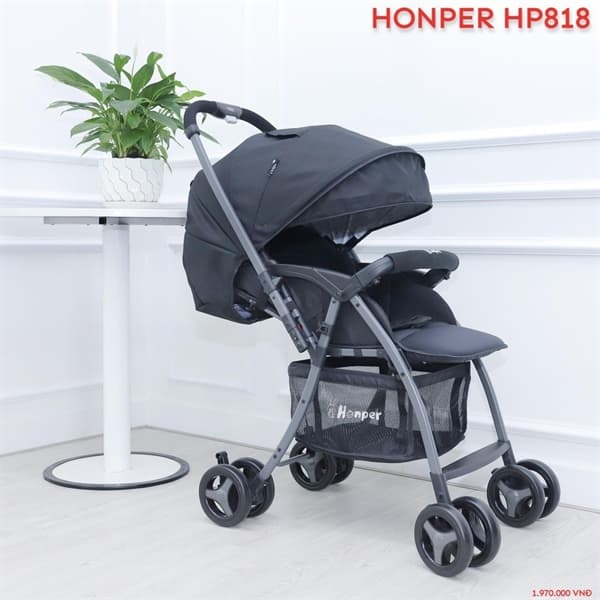 Honper - Xe đẩy 2 chiều Black HP818B