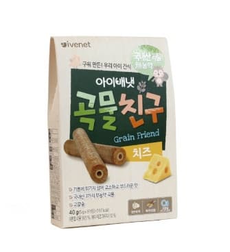 Bánh cuộn ngũ cốc Ivenet vị pho mai 9m+ 40g