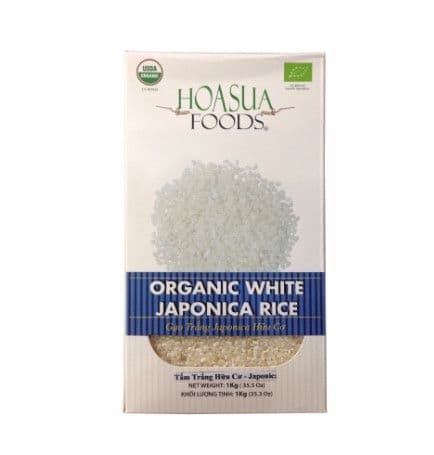 Gạo tấm trắng hữu cơ Hoa Sữa (Japonica)