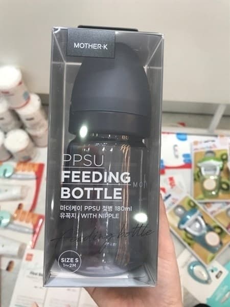 BÌNH SỮA MOTHER K PPSU HÀN QUỐC 280ML SIZE L MÀU KEM