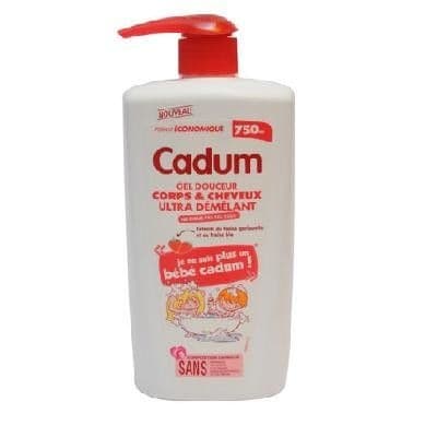 Sữa tắm gội Baby Cadum-Dâu (750ml) Pháp