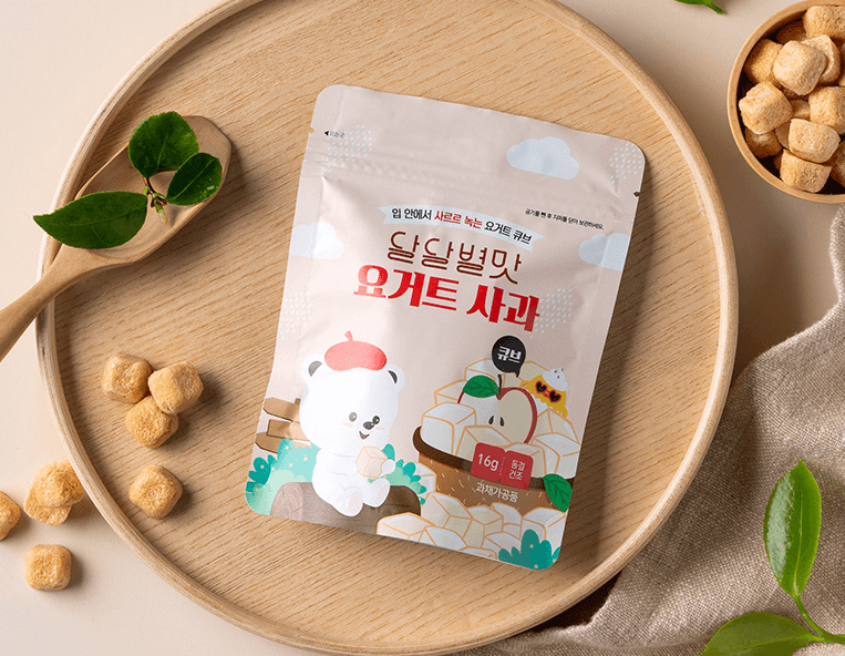 SAMDO WELLBEING SỮA CHUA SẤY KHÔ VI KHUẨN LACTIC ĐÔNG LẠNH HÀN QUỐC VỊ TÁO 16G CHO BÉ 6M+
