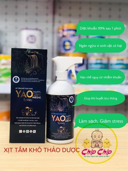 Xịt tắm khô YaoCare Medic Spray