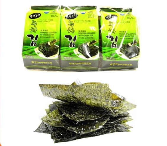 Rong biển ăn liền trà xanh 4gr (3gói/ lốc) (bán lốc)