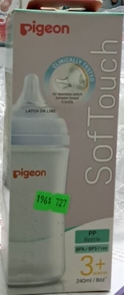 Bình sữa SofTouch Pigeon PP PLus WN3 240ml