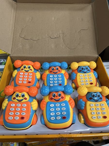 619B HỘP XE ĐT PIN NÚT 6C MUSIC TELEPHONE (TÍNH HỘP)