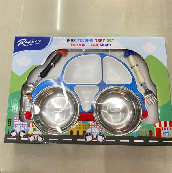 Bộ khay ăn hình xe hơi Royalaare (2020-0805)