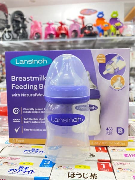 Bình sữa Lansinoh 160ml (3 bình/hộp)