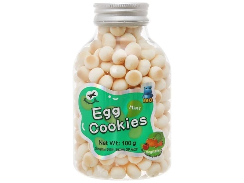 BÁNH BI MEN EGG COOKIES VỊ RAU CỦ HỘP 100G CHO BÉ TỪ 12 THÁNG AD1A10641
