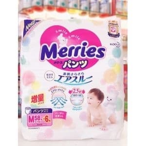 Tã dán Merries M64+4m (NĐ)
